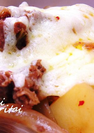 辛み・うまみ・コクのキムチーズ肉じゃが！-レシピのメイン写真