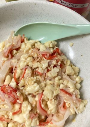 カニカマ炒り豆腐-レシピのメイン写真