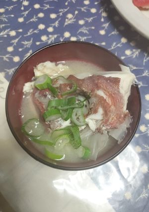 お刺身やお寿司と一緒に、鯛のあら汁🐟-レシピのメイン写真
