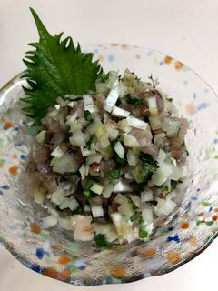 アジの刺し身で作る!アジのたたき-レシピのメイン写真
