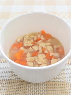 【離乳食後期以降】野菜と鶏ささみの煮込み-レシピのメイン写真