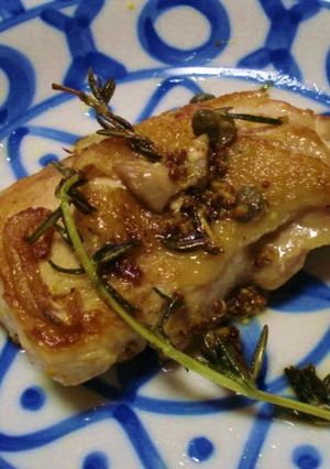 チキンのケイパー粒マスタードのせ-レシピのメイン写真