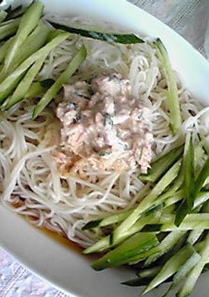 ツナおろしそうめん-レシピのメイン写真