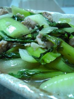 チンゲン菜と豚肉の中華風炒め-レシピのメイン写真