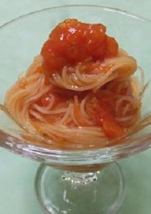 ひんやりさっぱり♪トマトそうめん-レシピのメイン写真