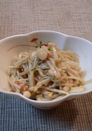 スピード料理☆えのきの梅肉あえ-レシピのメイン写真