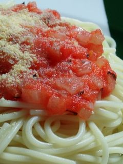 冷凍トマトのパスタ(完熟トマトでも!)-レシピのメイン写真