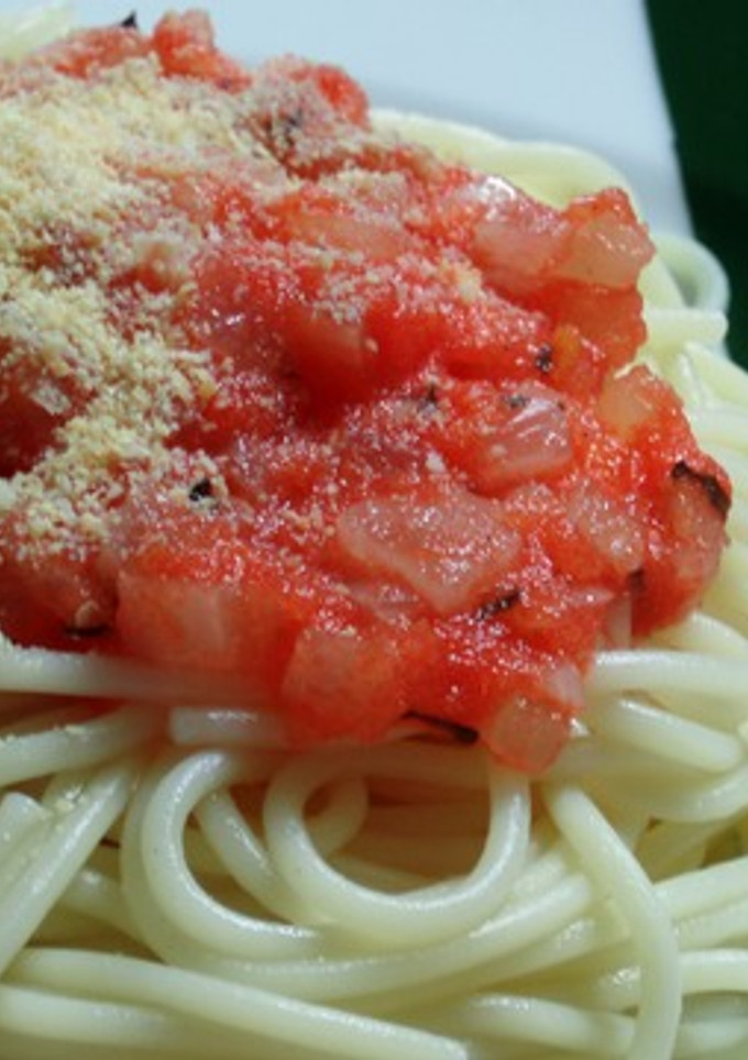 冷凍トマトのパスタ（完熟トマトでも！）-レシピのメイン写真