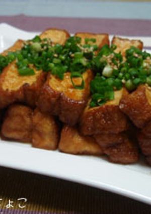 焼き厚揚げ（焼肉風）-レシピのメイン写真