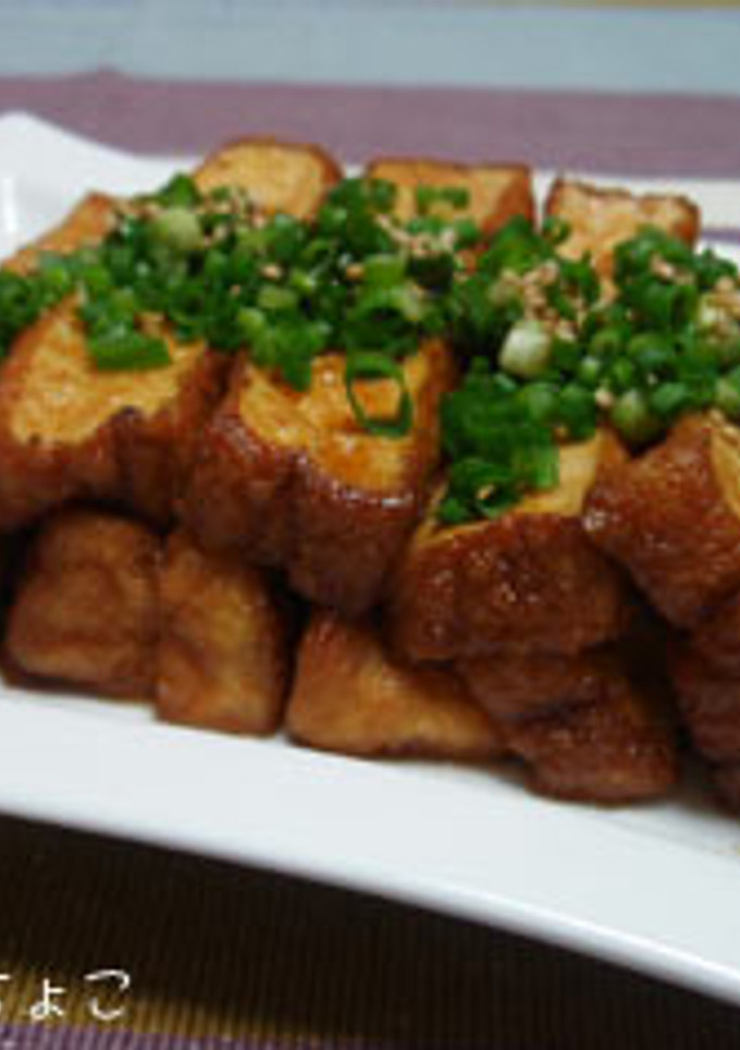 焼き厚揚げ（焼肉風）-レシピのメイン写真