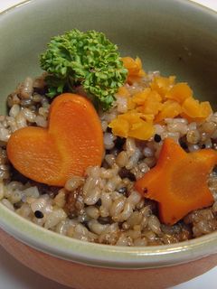 マクロビ 玄米ゴマご飯!-レシピのメイン写真