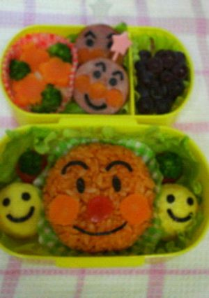 ♪♪キャラ弁♪♪◎アンパンマン◎-レシピのメイン写真