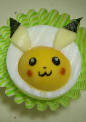 ゆで卵DEピカチュウ♪-レシピのメイン写真