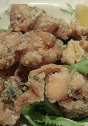 たっぷりミントで鶏のから揚げ♪-レシピのメイン写真