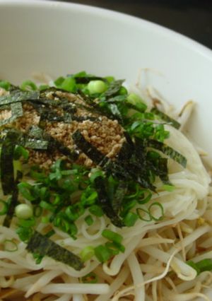 ダイエットに！もやしのぶっか～け素麺♪-レシピのメイン写真