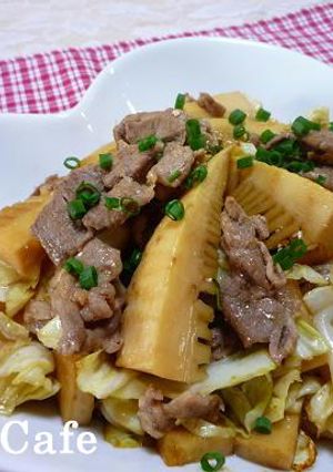 たけのこと豚肉のオイスターソース炒め-レシピのメイン写真