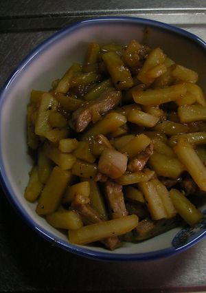 ジャガイモと肉のソース炒め♪お弁当にも♪-レシピのメイン写真