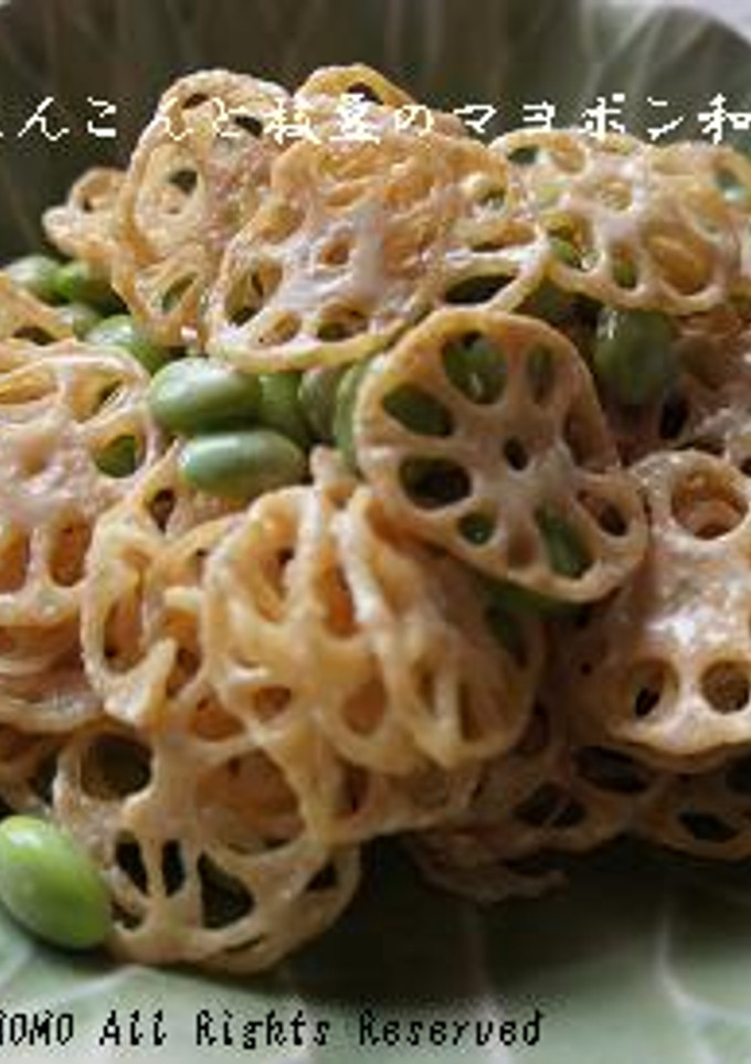 れんこんと枝豆のマヨポン酢和え-レシピのメイン写真