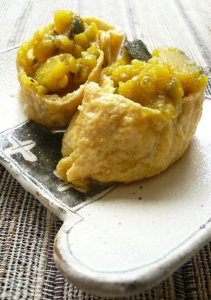 かぼちゃとツナのきんちゃく煮。-レシピのメイン写真
