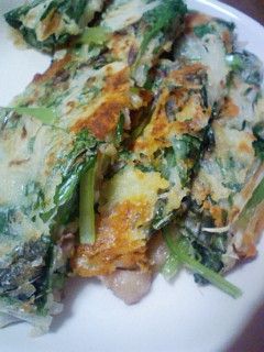 ナイスコラボ!!小松菜とチーズのチヂミ☆-レシピのメイン写真