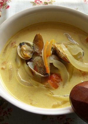 あさりのチャウダー、サフラン風味-レシピのメイン写真