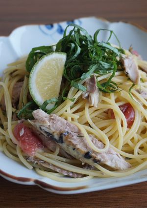 サンマの冷製パスタ-レシピのメイン写真
