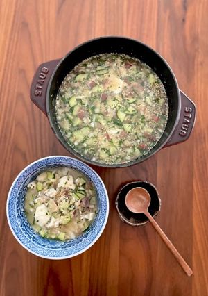 夏を乗り切る！薬味たっぷり冷や汁-レシピのメイン写真