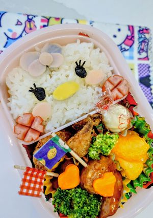ツムツムキャラ　デイジーのお弁当！-レシピのメイン写真
