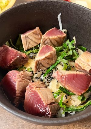レアカツオ丼-レシピのメイン写真