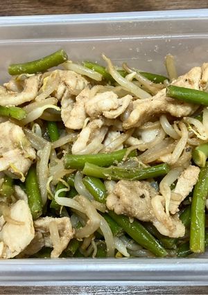 【糖尿病弁当】豚もやしの芽炒め-レシピのメイン写真