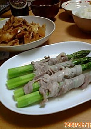 アスパラ豚わさび-レシピのメイン写真
