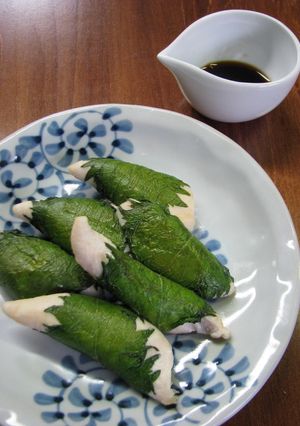 巻いて焼くだけ＊しそ巻きささみ-レシピのメイン写真