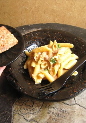 トマト餅パスタ-レシピのメイン写真