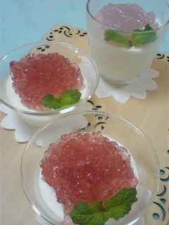 紫陽花*ヨーグルトムース-レシピのメイン写真