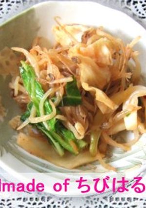 野菜を食べようキャベツともやし-レシピのメイン写真
