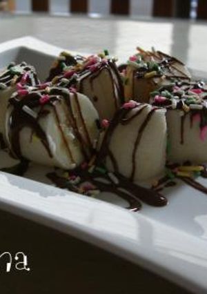 簡単に見栄えよく！バナナチョコのおやつ-レシピのメイン写真