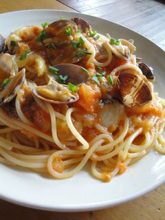 あさりのパスタ♪トマト味-レシピのメイン写真
