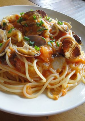 あさりのパスタ♪トマト味-レシピのメイン写真