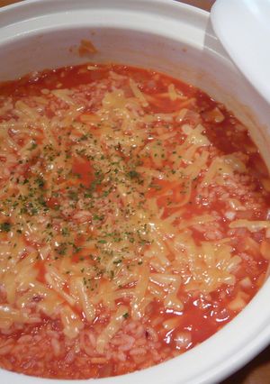 レンジだけよ♥野菜ジュースで簡単リゾット-レシピのメイン写真