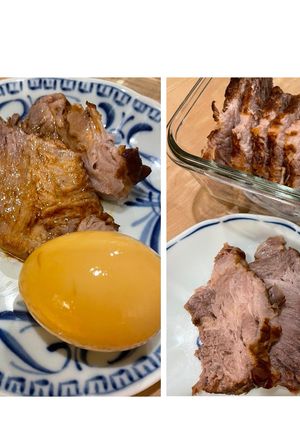 豚ロース肉⭐︎焼豚⭐︎煮汁で味玉も-レシピのメイン写真