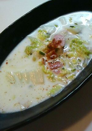 牛乳たっぷりお片付け中華スープ-レシピのメイン写真