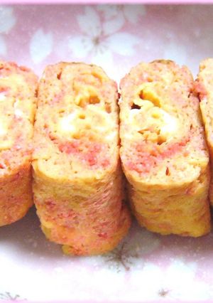 お弁当おつまみに♬明太子卵焼き☆彡-レシピのメイン写真