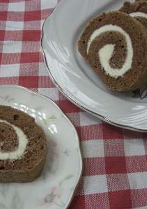 ティラミス風味のチョコレートロールケーキ-レシピのメイン写真