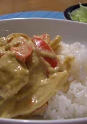 チキンカレー（ｺｺﾅｯﾂﾐﾙｸ煮）-レシピのメイン写真
