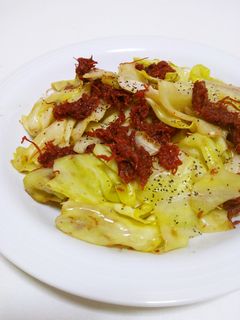 包丁要らず♪キャベツとコンビーフ炒め-レシピのメイン写真