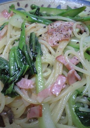 青梗菜のパスタ♪中華風！！-レシピのメイン写真