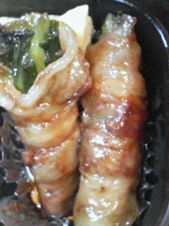 弁当に豚バラのネギ巻き☆すっぱ照り焼き-レシピのメイン写真