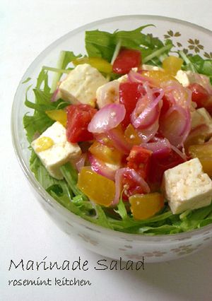 トマトとお豆腐のマリネサラダ-レシピのメイン写真