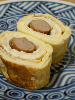 粗挽きウインナー卵焼き お弁当のおかず-レシピのメイン写真
