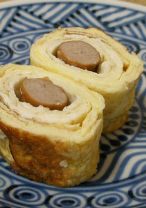 粗挽きウインナー卵焼き　お弁当のおかず-レシピのメイン写真